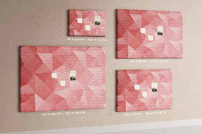 Painel em cortiça Triângulos abstratos