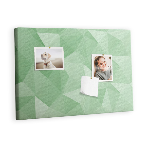 Quadro de aviso de cortiça Triângulos abstratos