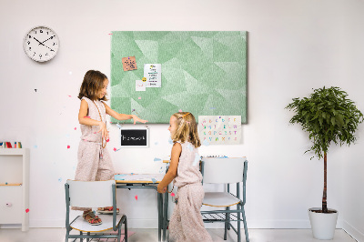 Quadro de aviso de cortiça Triângulos abstratos