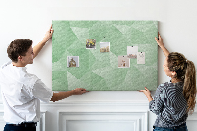 Quadro de aviso de cortiça Triângulos abstratos