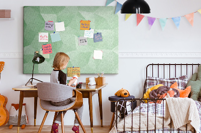 Quadro de aviso de cortiça Triângulos abstratos