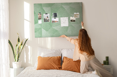 Quadro de aviso de cortiça Triângulos abstratos