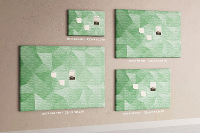 Quadro de aviso de cortiça Triângulos abstratos