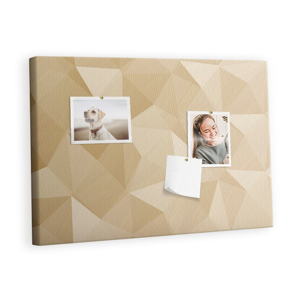 Quadro em cortiça Triângulos abstratos