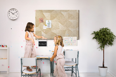 Quadro em cortiça Triângulos abstratos