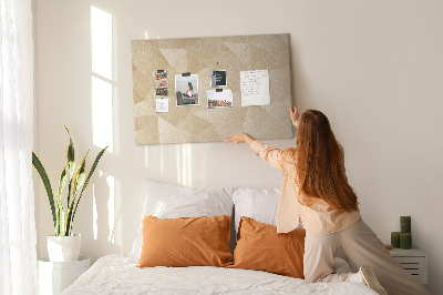 Quadro em cortiça Triângulos abstratos