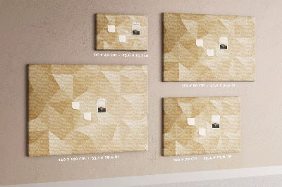 Quadro em cortiça Triângulos abstratos