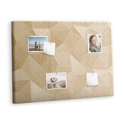 Quadro em cortiça Triângulos abstratos