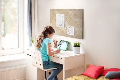 Quadro em cortiça Triângulos abstratos