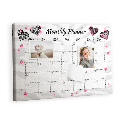 Quadro em cortiça Organizador de moda