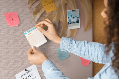 Painel em cortiça Folhas tropicais douradas