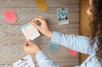 Quadro de aviso de cortiça Textura de madeira