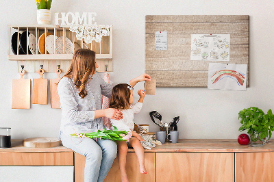 Quadro de aviso de cortiça Textura de madeira