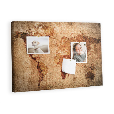 Quadro em cortiça Mapa do mundo antigo