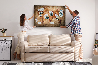 Quadro em cortiça Mapa do mundo antigo