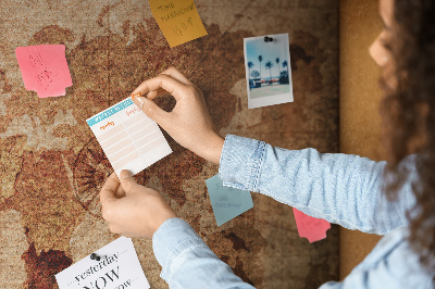 Quadro em cortiça Mapa do mundo antigo