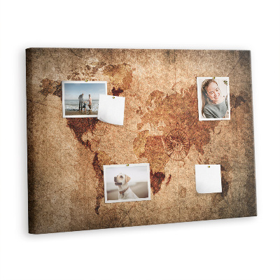 Quadro em cortiça Mapa do mundo antigo