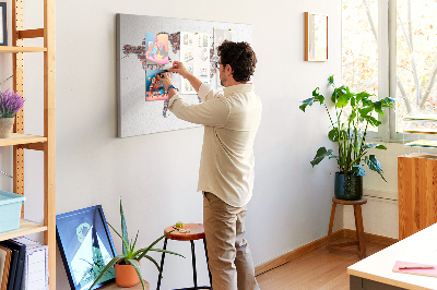 Quadro em cortiça Mapa-múndi de tijolos