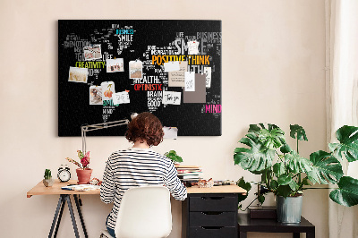 Quadro de aviso de cortiça Mapa positivo