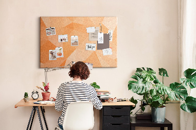 Painel em cortiça Triângulos abstratos