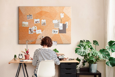 Painel em cortiça Triângulos abstratos