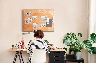 Painel em cortiça Triângulos abstratos