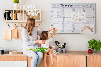 Painel em cortiça Nota de aniversário