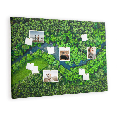 Quadro em cortiça Rio na floresta