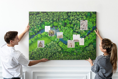 Quadro em cortiça Rio na floresta