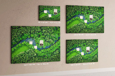 Quadro em cortiça Rio na floresta