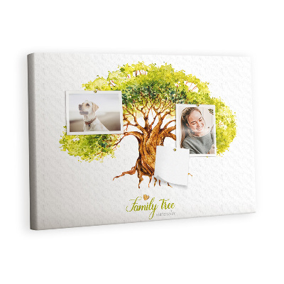 Painel em cortiça Árvore genealógica