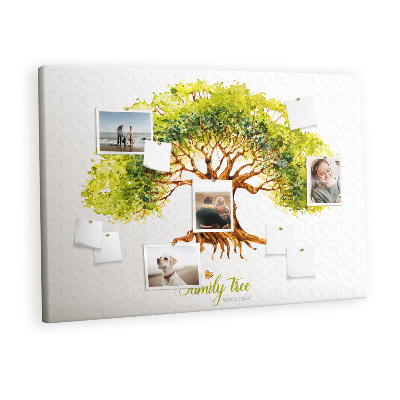 Painel em cortiça Árvore genealógica