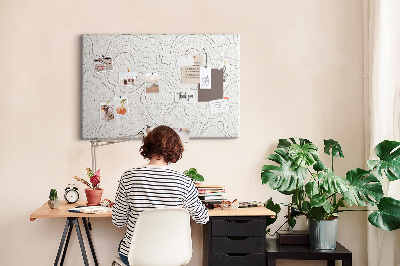 Quadro em cortiça Pontos de abstração