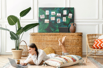 Painel em cortiça Folhas da natureza