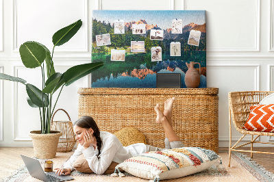 Painel em cortiça Paisagem do lago