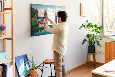 Painel em cortiça Paisagem do lago