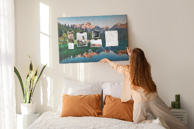 Painel em cortiça Paisagem do lago