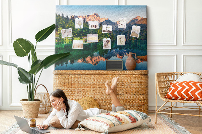 Painel em cortiça Paisagem do lago