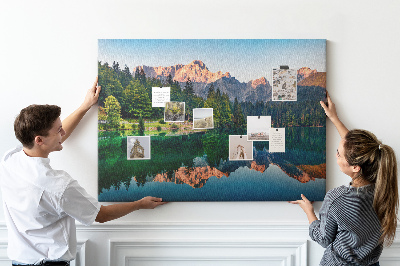 Painel em cortiça Paisagem do lago