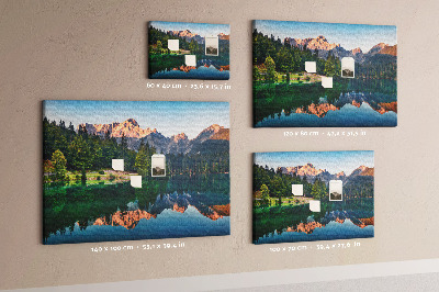 Painel em cortiça Paisagem do lago