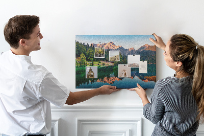 Painel em cortiça Paisagem do lago