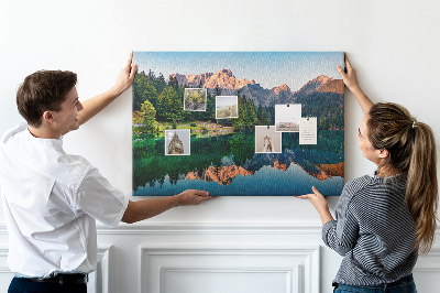 Painel em cortiça Paisagem do lago