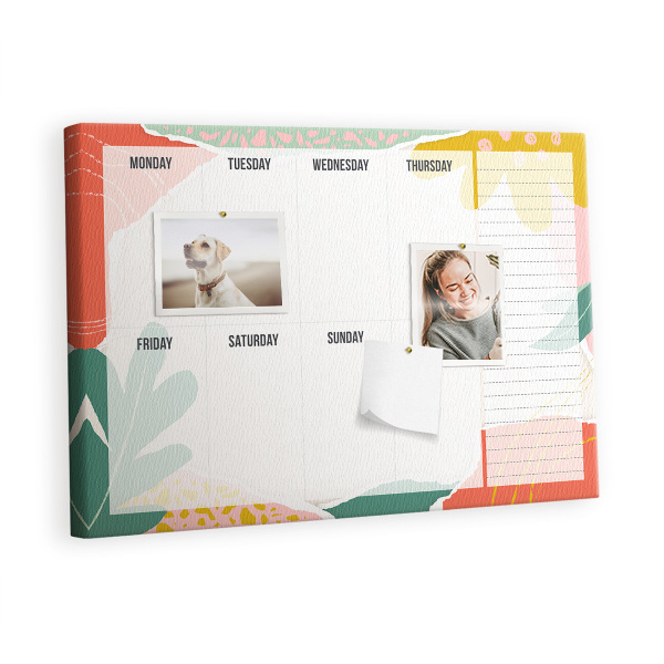 Quadro de aviso de cortiça Organizador simples