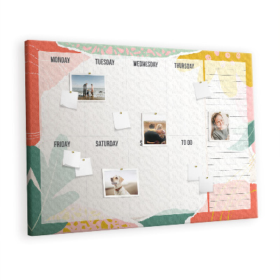 Quadro de aviso de cortiça Organizador simples