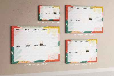 Quadro de aviso de cortiça Organizador simples