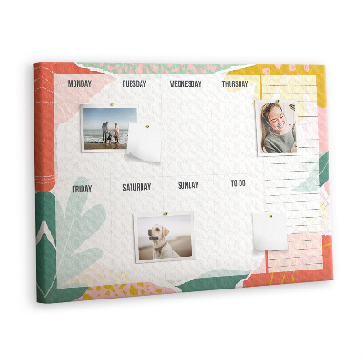 Quadro de aviso de cortiça Organizador simples