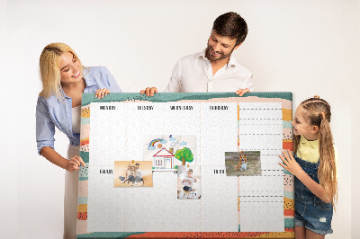 Quadro de aviso de cortiça Organizador retrô