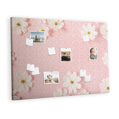 Painel em cortiça Flores de margarida