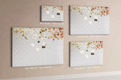 Quadro de aviso de cortiça Estrelas