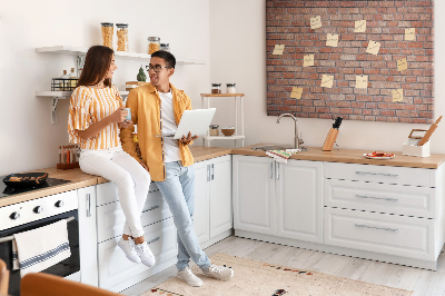 Painel em cortiça Parede de tijolos